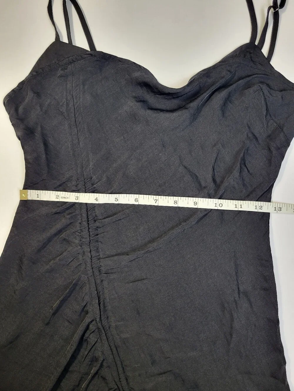 Intimately Free People Be My Mini Slip Dress Ruched Black Intimates Size Small